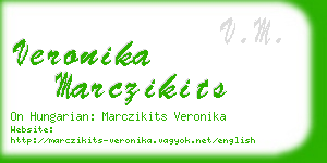 veronika marczikits business card